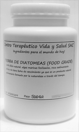 Tierra De Diatomeas 100%pura Foodgrade Grado Alimenticio Usp