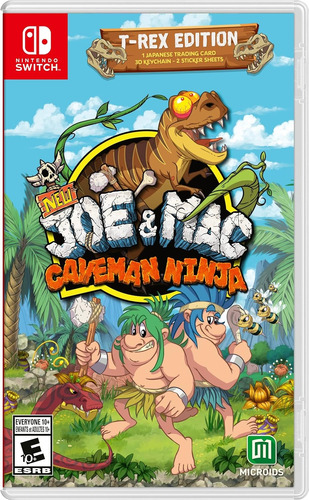  New Joe And Mac Caveman Ninja T-rex Edition Nuevo Switch