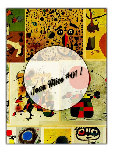 Joan Miro #01! Lámina Decoupage Autoadhesiva 30 X 42 Cm