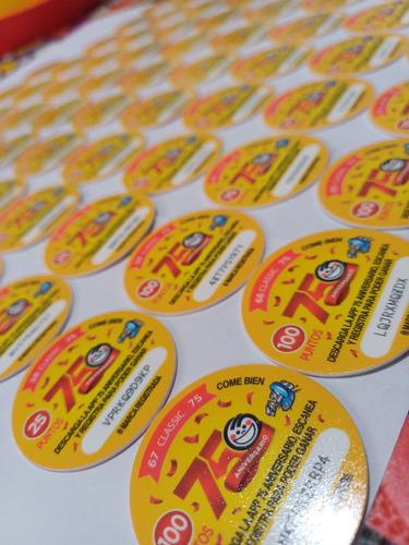 Coleção Completa Tazos Sabritas 75 Anos México (Usado)