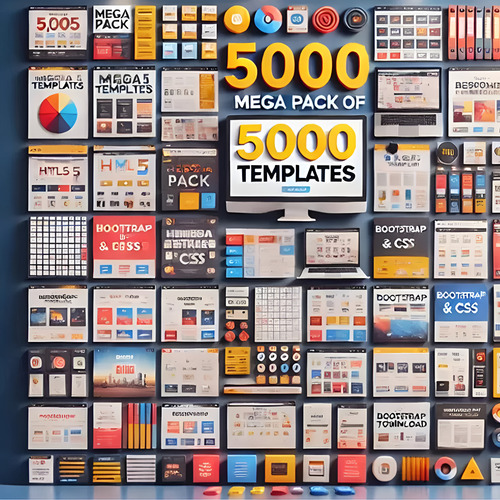 5.000 Sites Prontos Html5 Bootstrap E Css - Mega Pacote Prof