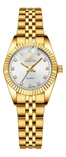 Elegante Reloj De Pulsera Luminoso De Cuarzo De Lujo
