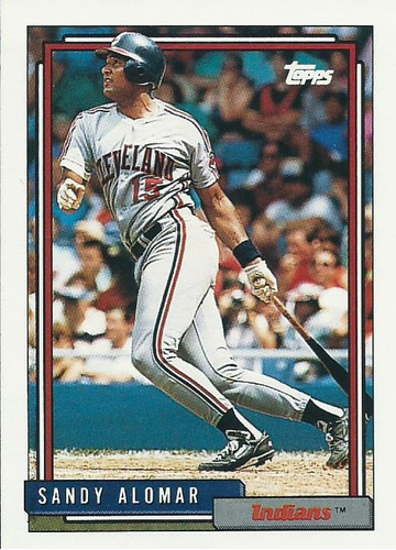 Barajita Sandy Alomar Topps 1992 #420 Indios