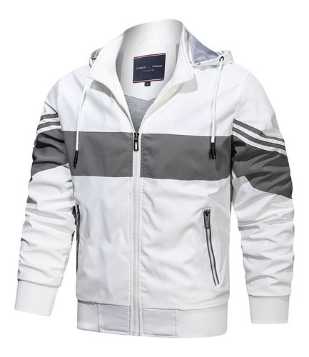 Chaqueta De Cuero Para Hombre B's Patchwork Casual Youth