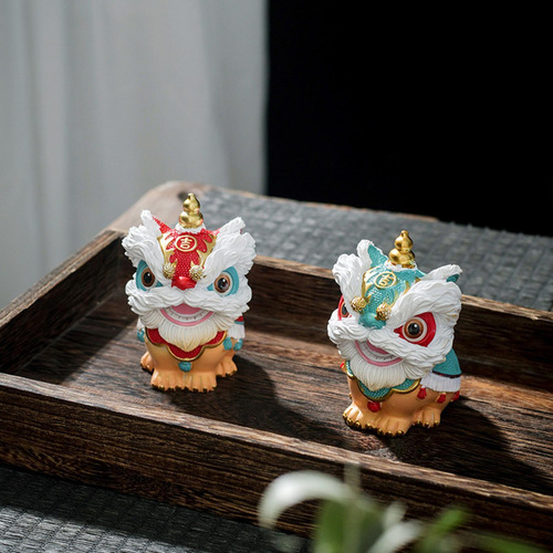 2 Estátuas De Dança De Artesanato Ornamentos Chineses Para
