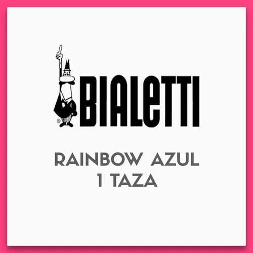 Cafetera Italiana Bialetti Rainbow de 1 taza para un buen café