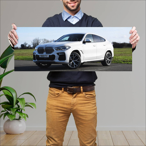 Cuadro 30x80cm Auto 2019 Bmw X6 M Sport Uk Auto 832