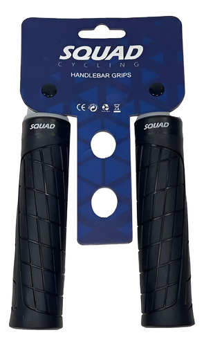 Puños Bicicleta Squad Grips Mtb Goma Squ232-eggobike Negro