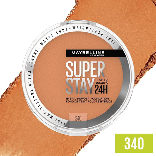 Maybelline Super Stay Up To 24hr Hybrid Base Em Pó Cor: 340