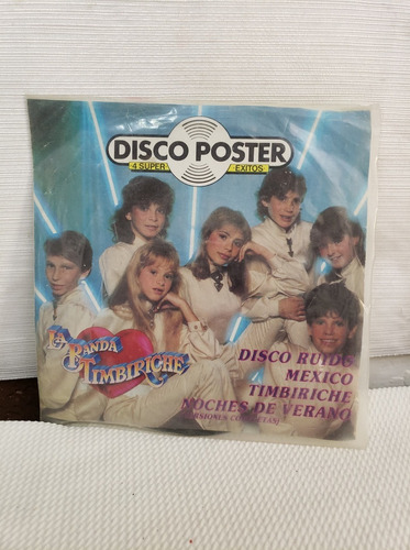 La Banda Timbiriche Disco Poster Disco Acetato 45 Rpm