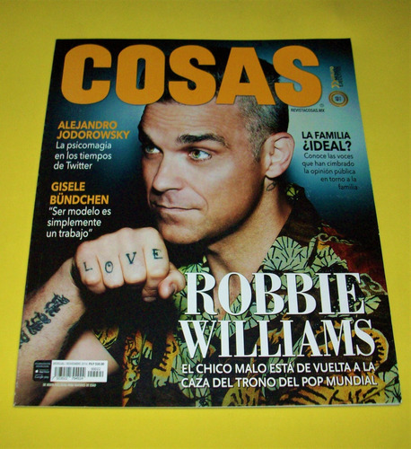 Robbie Williams Revista Cosas Matisse Elsa Hosk Adele Danna