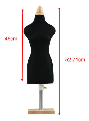 Mini Sastre Modista Muñeca Maniquí Base Cuadrada De 46 Cm.