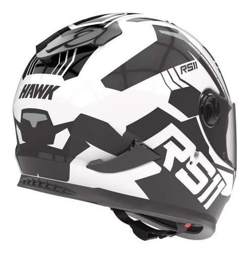 Casco para moto integral Hawk RS11 revo blanco mate talle S