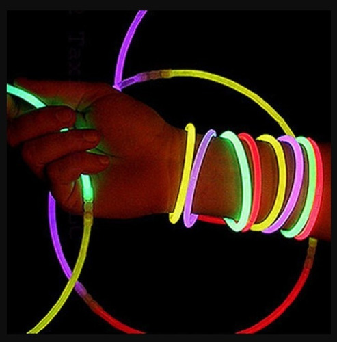 1 Packs De Pulseras Químicas Fluorescente X50uni Cotillón
