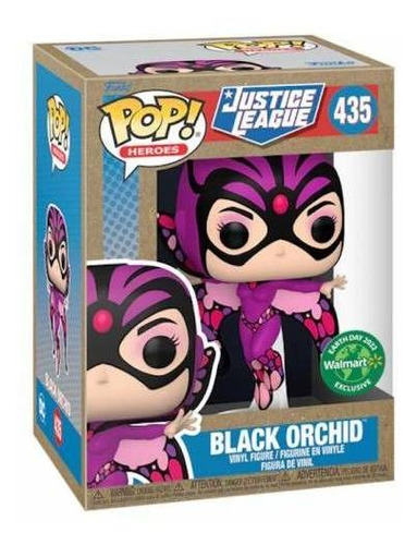 Funko Pop Justice League Black Orchid 435 Walmart Earth Day 