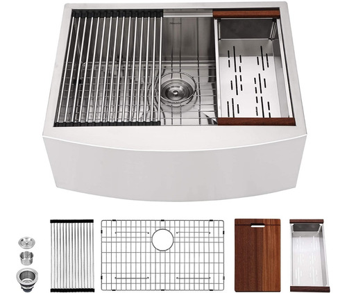 Fregadero Cocina Tarja 27 Pulgadas Acero Inox + Accesorios