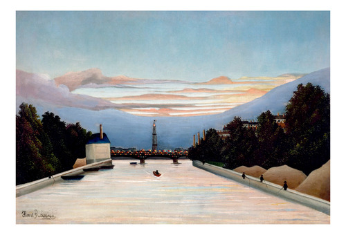 Tela Canvas Rousseau A Torre Eiffel Paris 110x90
