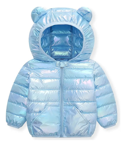 Chamarra Con Gorro Niño Niña Invierno Puffer Impermeable 