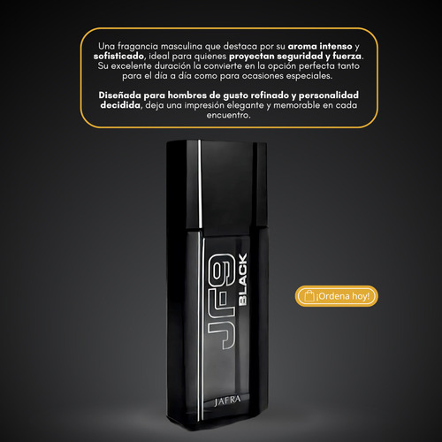 Perfume Caballero Jf9 Black Jafra Fragancia Masculina 100ml