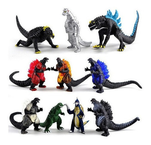 Figura De Acción En Miniatura Godzilla 10 Unidades