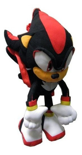 Mochila De Sonic El Erizo De Peluche - Shadow Negra