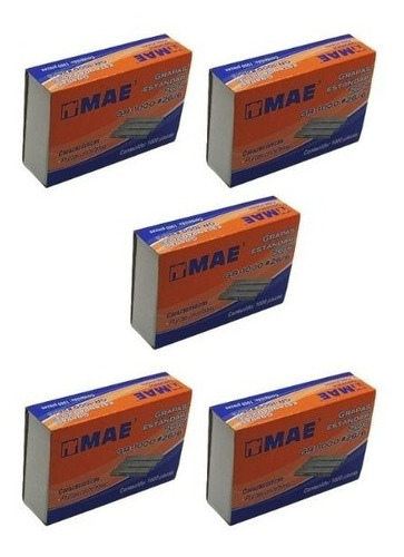 Grapa Estandar Mae Gr-1000-26/6 Paquete Con 5000 Piezas