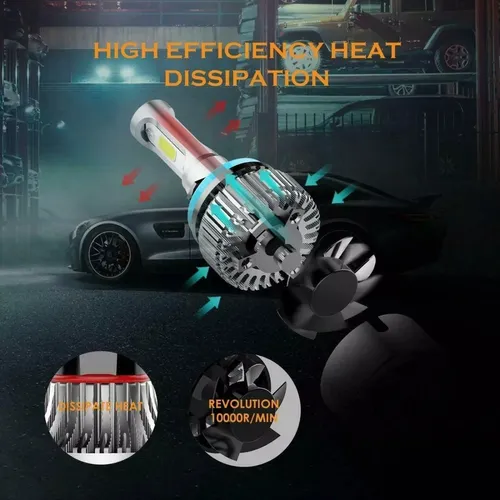 Kit Led Cree S6 44000 Lumens H4 H7 Hb4 H11 H8 + T10 Led W5w