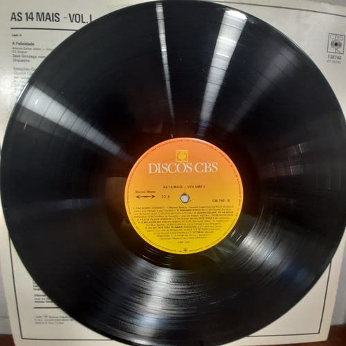 Vinil Lp As 14 Mais Volume 1 Bom Estado.