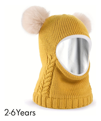 Conjunto De Gorro Y Bufanda De Invierno For Bebés Y Niños,