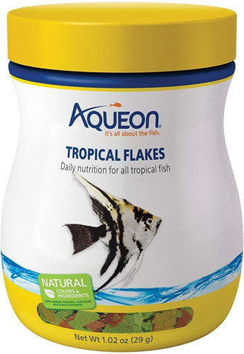 Alimento Peces Tropicales Hojuela Aqueon 29  Grs 