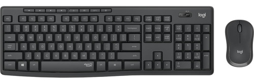 Combo De Teclado Y Mouse Mk295 Inalámbrico Grafito