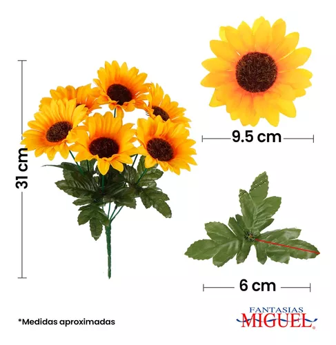 Las mejores ofertas en Plástico artificial Girasoles Flores