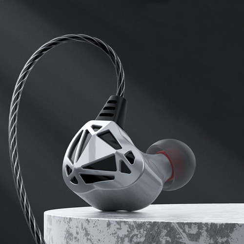 Auriculares Intrauditivos Con Cable De 3,5 Mm Gris