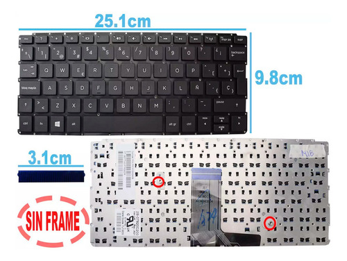 Teclado Hp Hp 11-e010nr Hp 11-e100 Hp 11-e140casin Frame Sp 