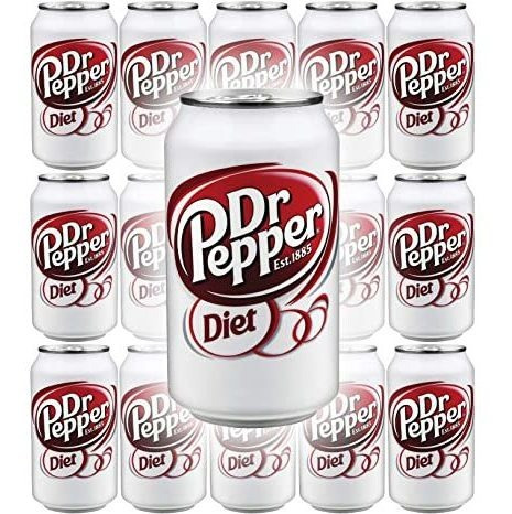 Diet Dr Pepper Soda, 12 Fl Oz (paquete De 15, Total De 180 O