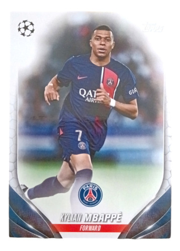 Tarjeta Kylian Mbappe Champions League 2024 Topps
