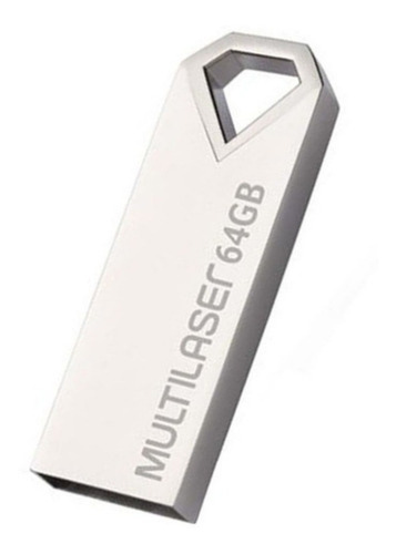 Pendrive Multilaser Diamond 64gb Usb 2.0 Metálico - Pd852