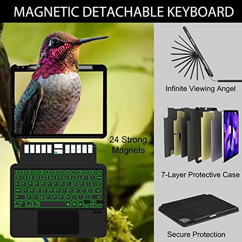 Capa De Teclado Baaaq iPad 10.9 Para iPad 10ÂȘ Geração 2022,