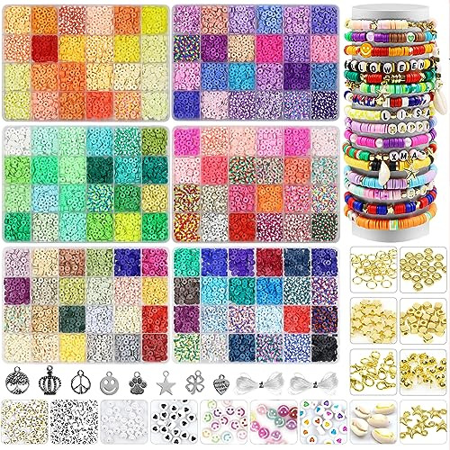 144 Colores 15000pcs Cuentas De Arcilla Hacer Pulseras,...