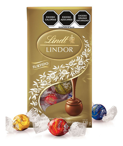 Chocolate Lindt Lindor Bolsa Surtido 120g