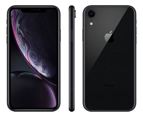 Apple iPhone XR (64 GB) - Preto - Aceitável (Recondicionado)