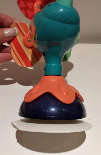 Sonajero Con Sopapa De Mesa Pavo Real Cute Hola 3150c Full