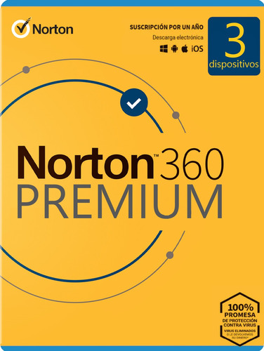 Antivirus Norton 360 Premium - 3 Dispositivos 2 Años
