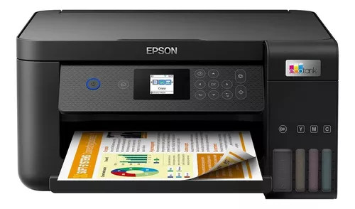 Impresora a color multifunción Epson EcoTank L4260 con wifi negra