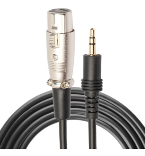 Cable Plug Estereo 3.5 Mm Macho A Xlr Hembra De 3 Mts