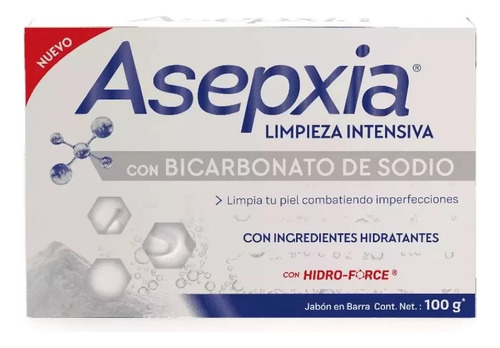 Jabon Asepxia Limpieza Intensiva Con Bicarbonato De Sodio