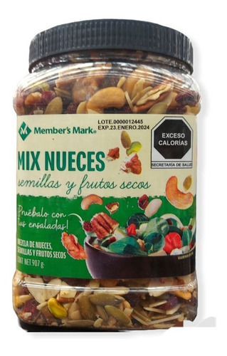 Botana De Semillas Mix Nueces Semillas Y Frutos Secos 907grs