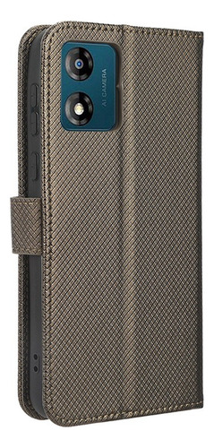 Funda De Cuero Flip Para Motorola E13 4g Estilo De Negocio