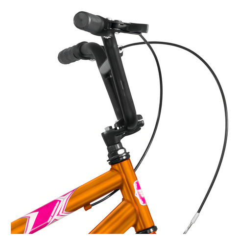 Bicicleta De Passeio Aro 20 Ultra Bikes Feminina Chrome Line Cor Laranja