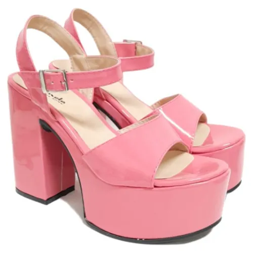 Sandalias Par s Charol Rosa
